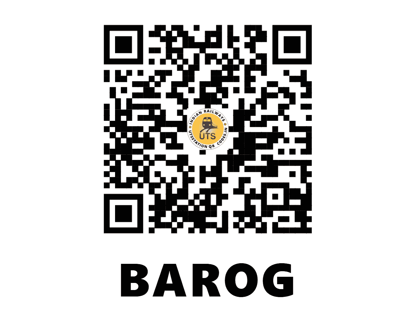 UTS QR Code for BAROG - BOF (NR - HIMACHAL PRADESH)